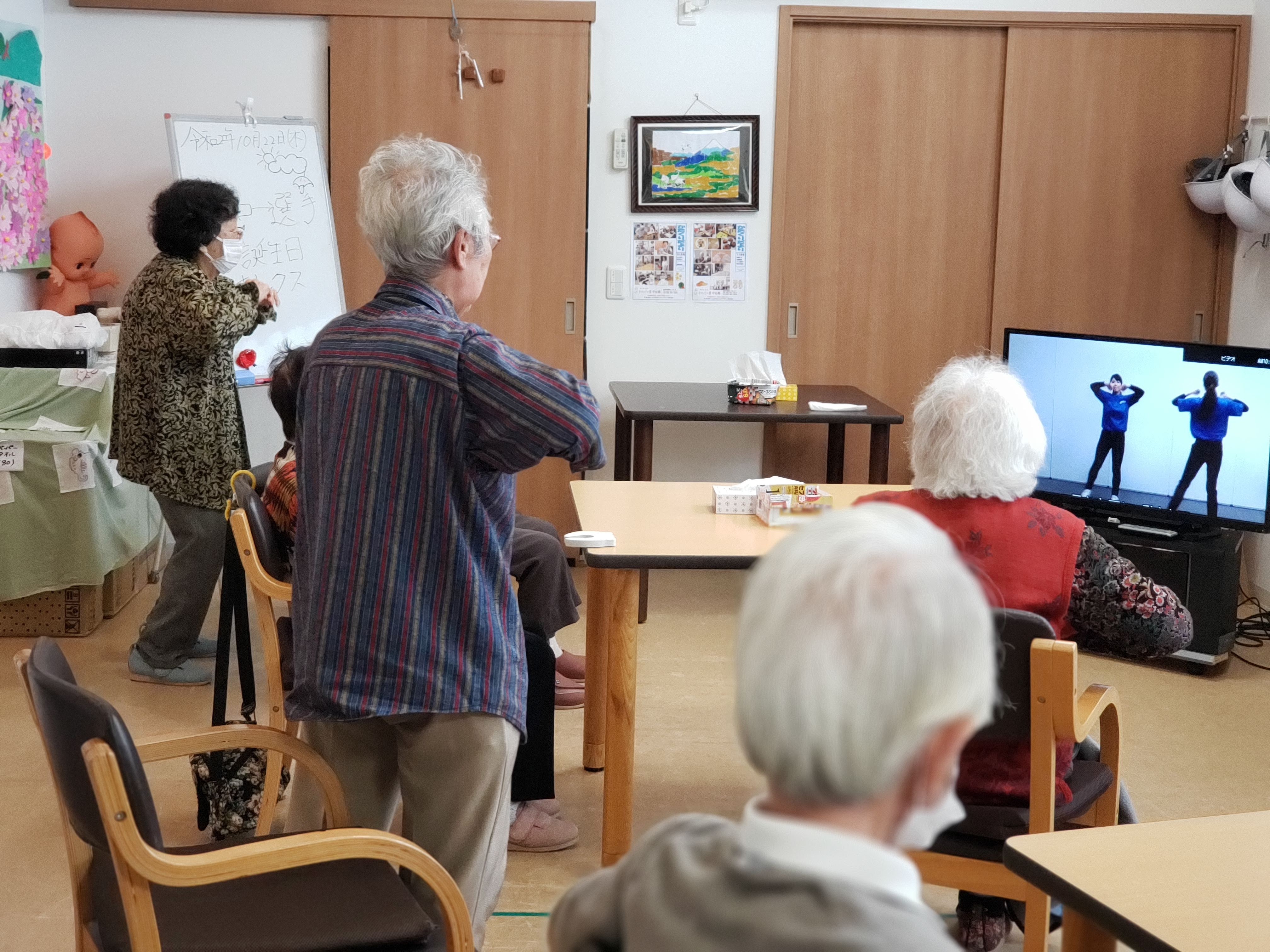 体操を定期的に行っています。