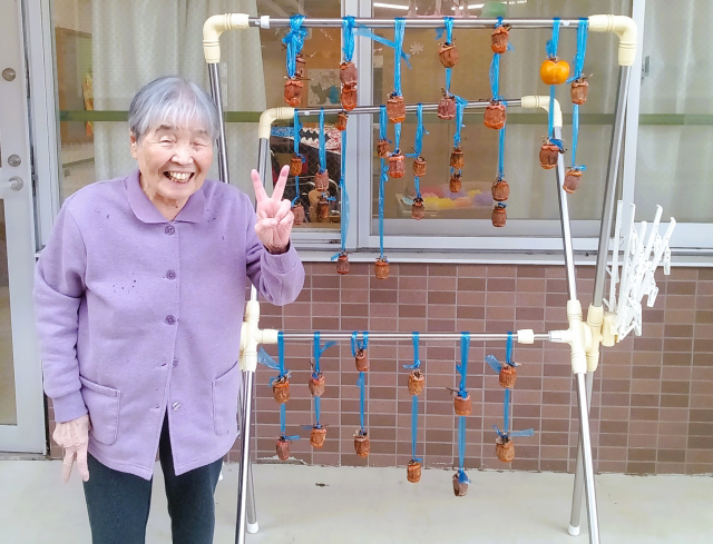 手作りの干し柿作り☆彡